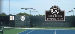 Fernando Velasco Dennis Ralston Use a Green Tennis Machine at Grey Rock Tennis Club